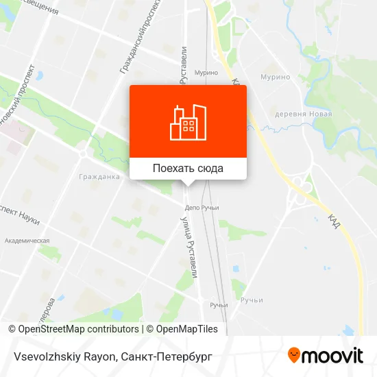 Карта Vsevolzhskiy Rayon