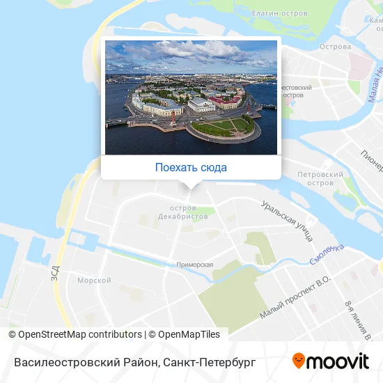 Карта Василеостровский Район
