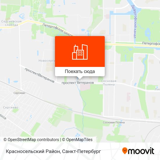 Карта Красносельский Район