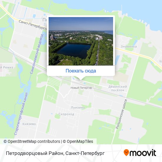 Карта Петродворцовый Район