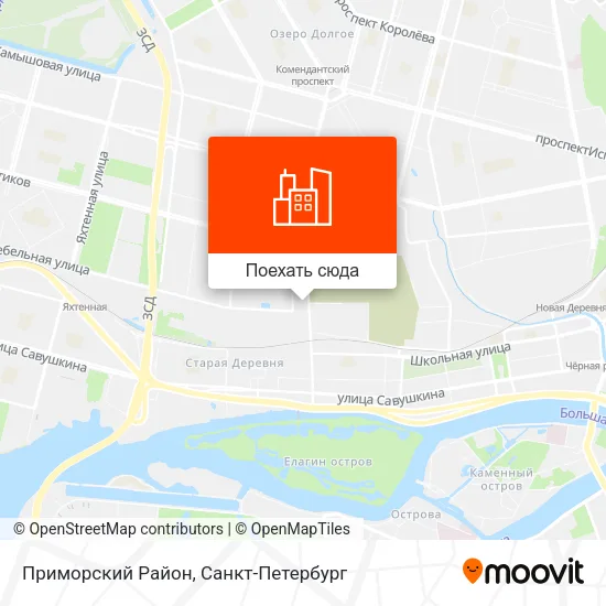 Карта Приморский Район