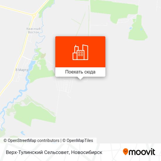 Карта Верх-Тулинский Сельсовет