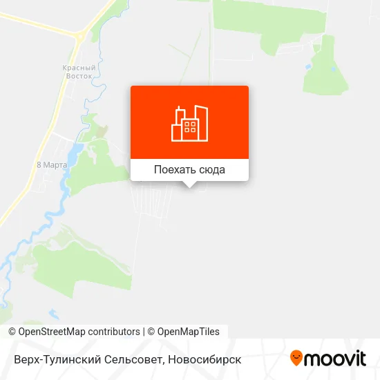 Карта Верх-Тулинский Сельсовет
