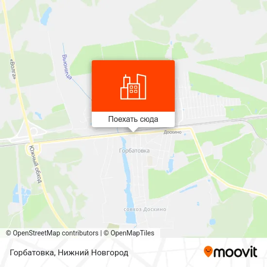 Карта Горбатовка