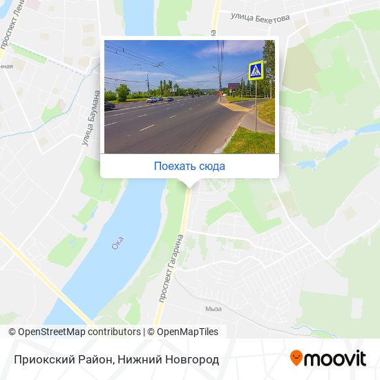 Карта Приокский Район