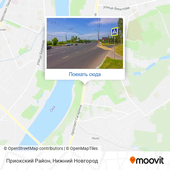 Карта Приокский Район
