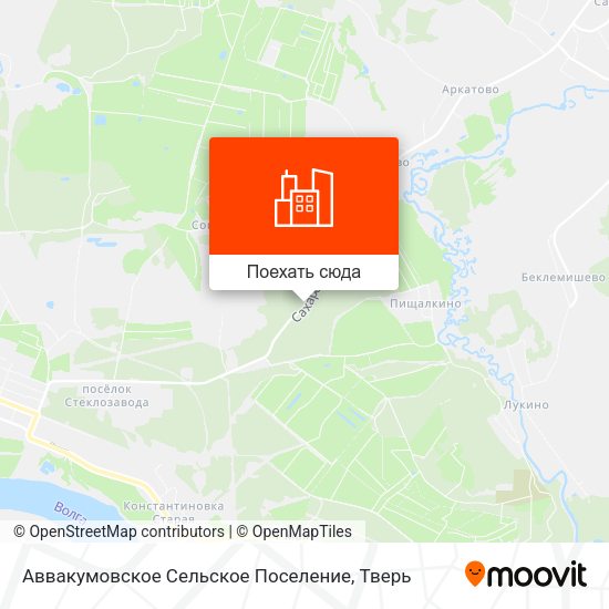 Карта Аввакумовское Сельское Поселение