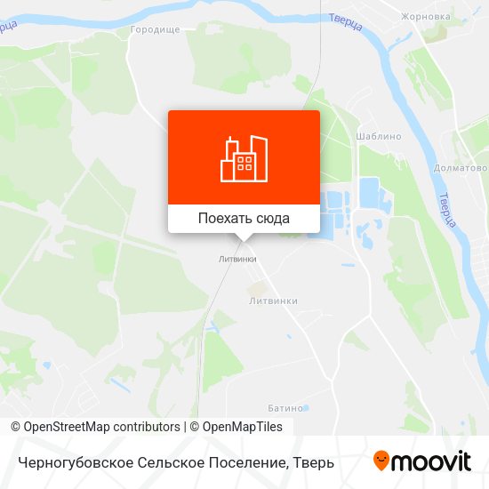 Карта Черногубовское Сельское Поселение
