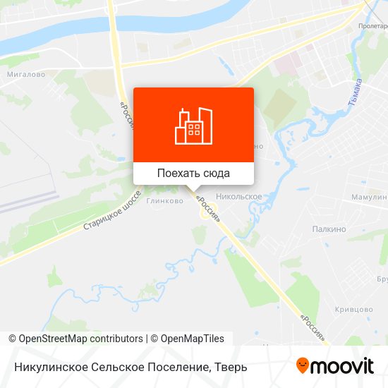 Карта Никулинское Сельское Поселение