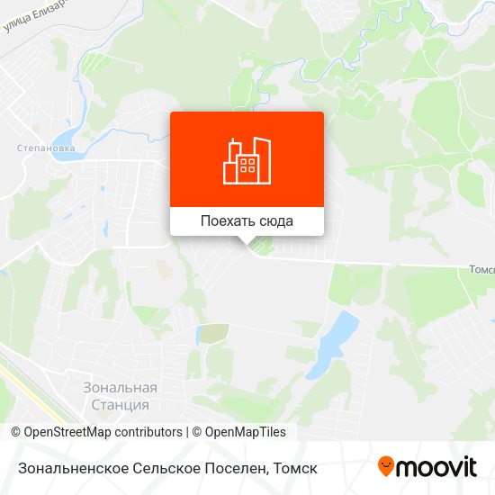 Карта Зональненское Сельское Поселен
