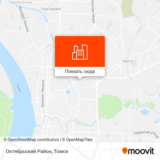 Карта Октябрьский Район