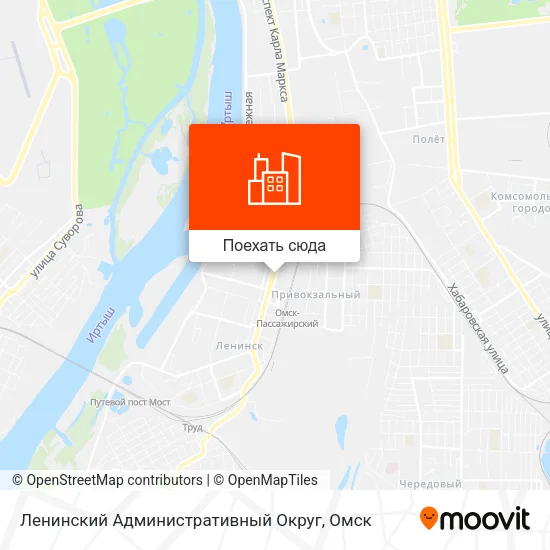 Карта Ленинский Административный Округ