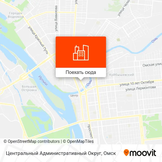 Карта Центральный Административный Округ