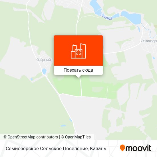 Карта Семиозерское Сельское Поселение