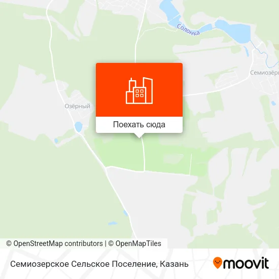 Карта Семиозерское Сельское Поселение
