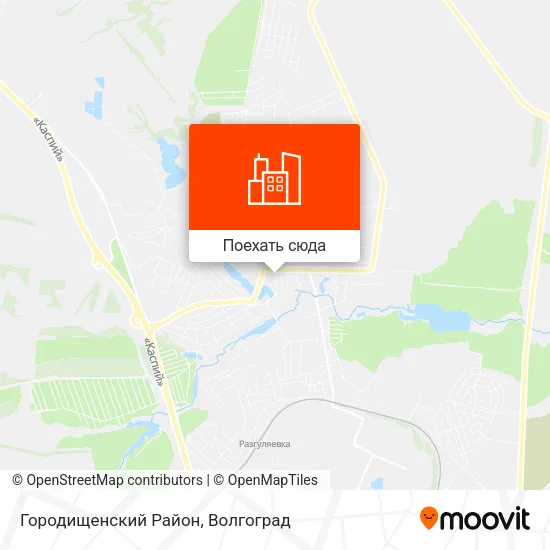 Карта Городищенский Район
