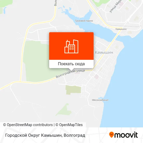Карта Городской Округ Камышин