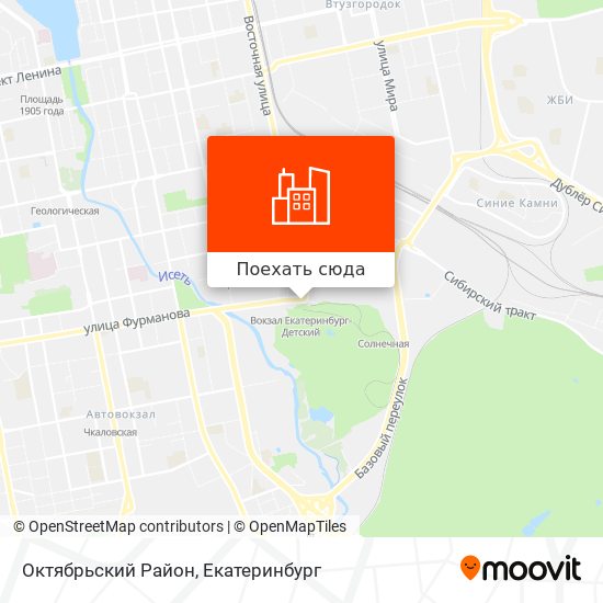 Карта Октябрьский Район