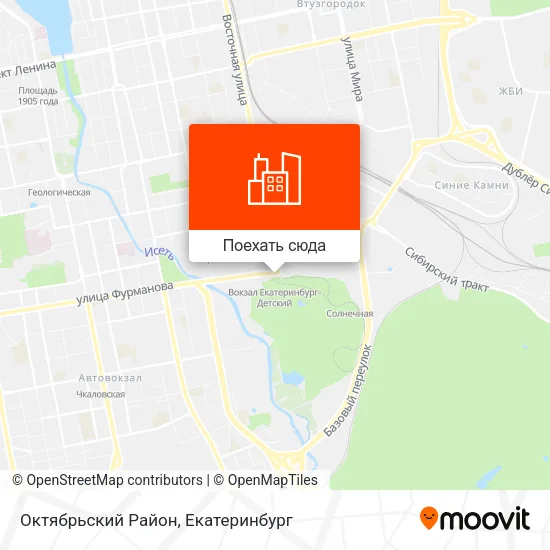 Карта Октябрьский Район