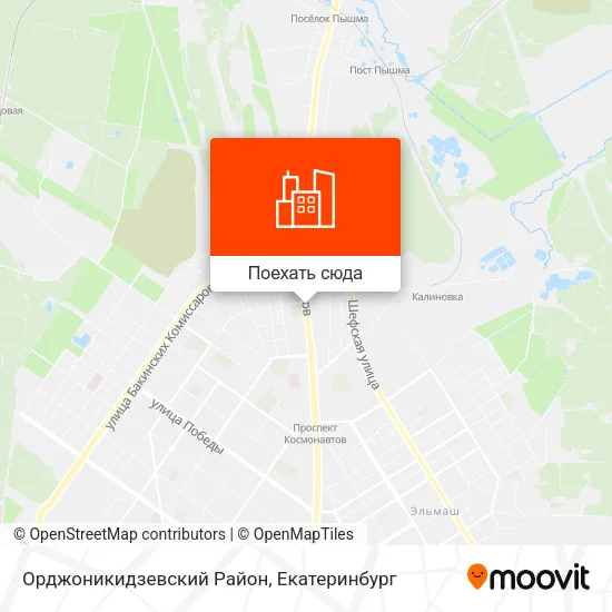 Карта Орджоникидзевский Район