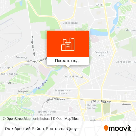 Карта Октябрьский Район