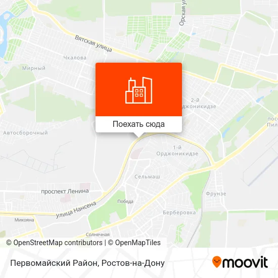 Карта Первомайский Район