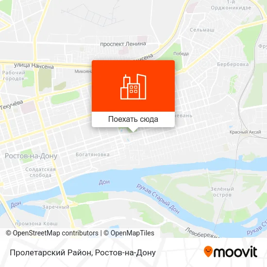 Карта Пролетарский Район