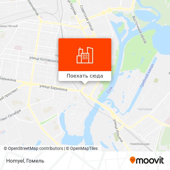 Карта Homyel