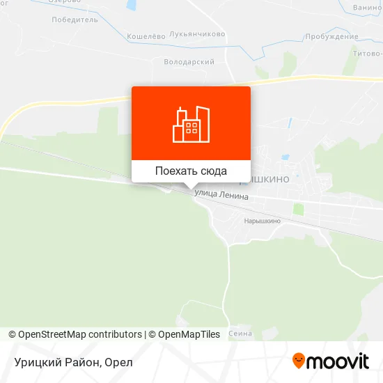 Карта Урицкий Район