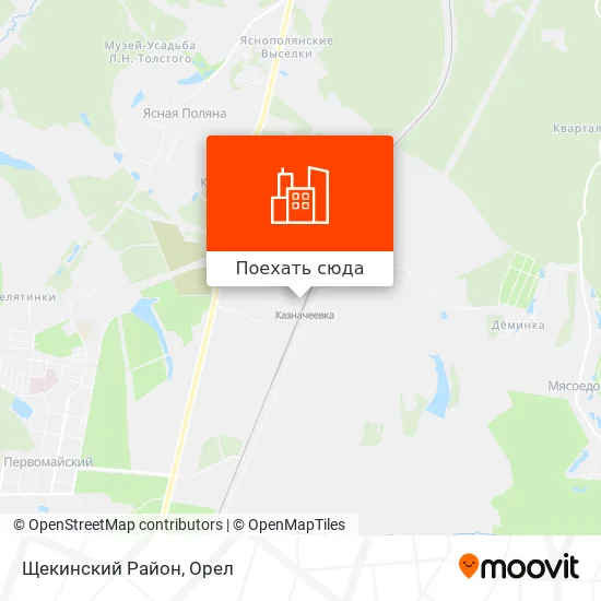 Карта Щекинский Район
