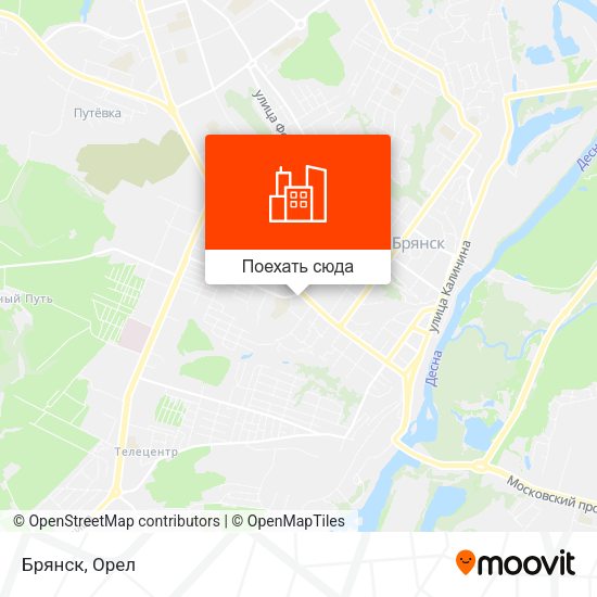 Карта Брянск