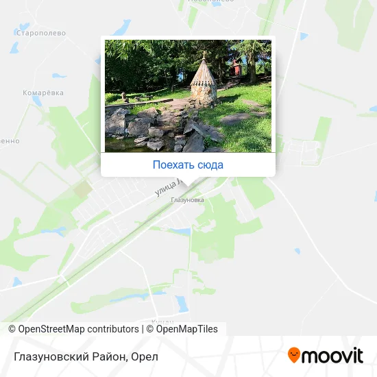Карта Глазуновский Район
