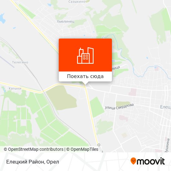 Карта Елецкий Район