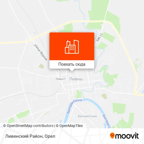 Карта Ливенский Район