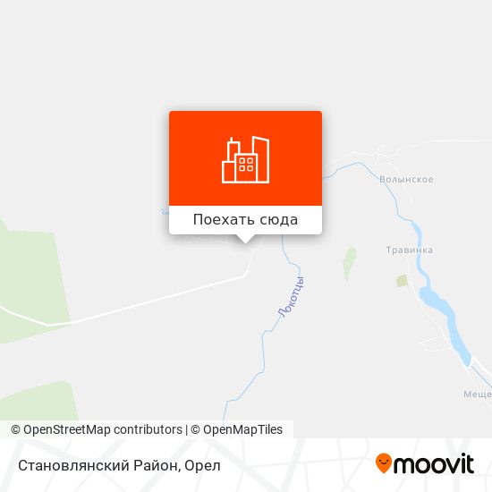 Карта Становлянский Район