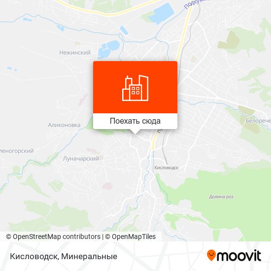 Карта Кисловодск