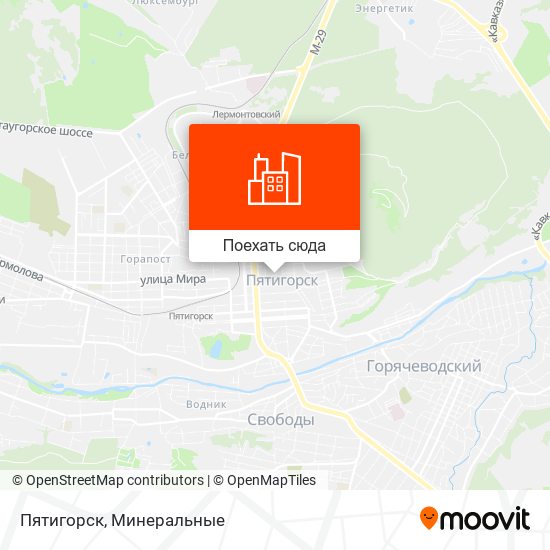 Карта Пятигорск