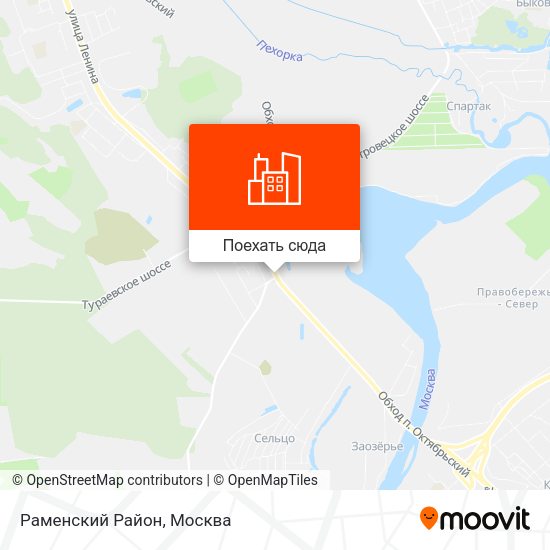 Карта Раменский Район