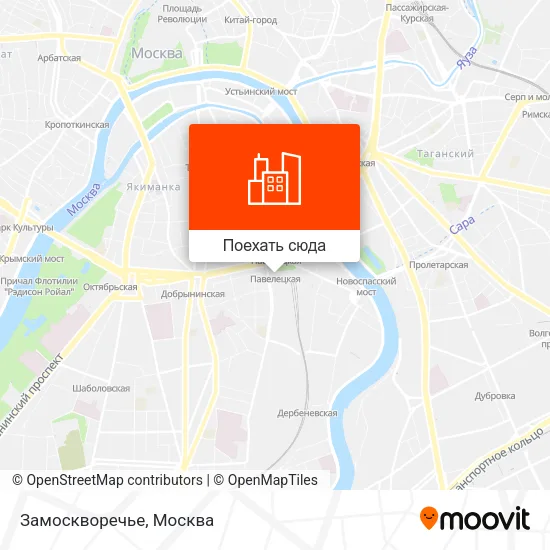 Карта Замоскворечье