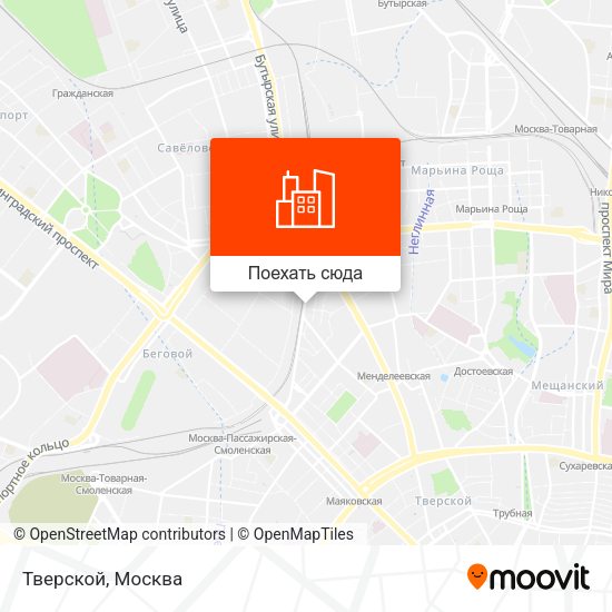 Карта Тверской