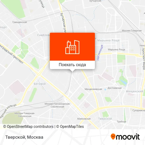 Карта Тверской