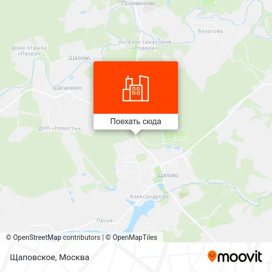 Карта Щаповское