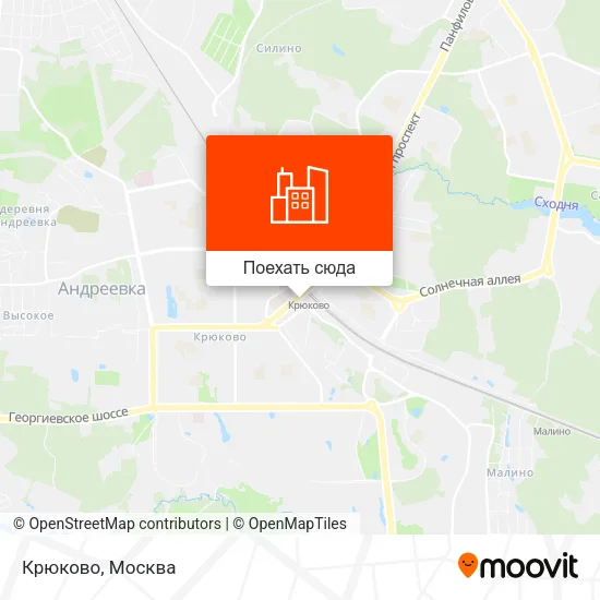 Карта Крюково