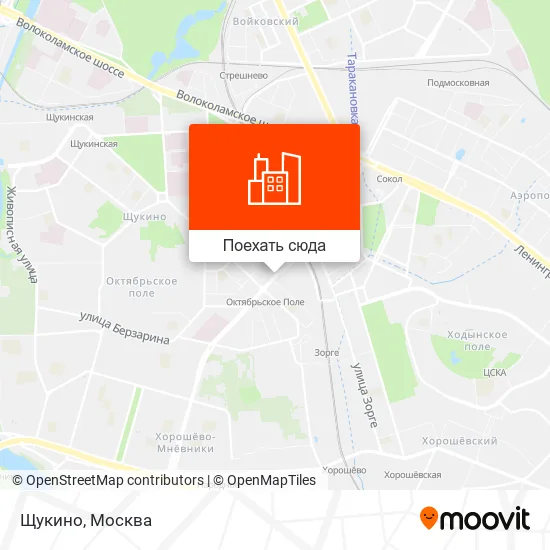 Карта Щукино