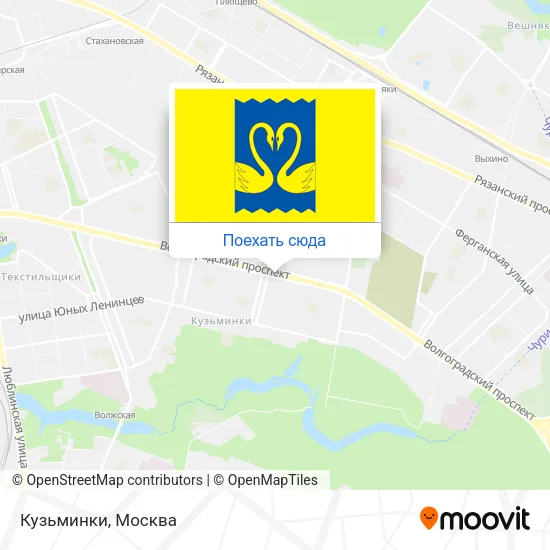 Карта Кузьминки