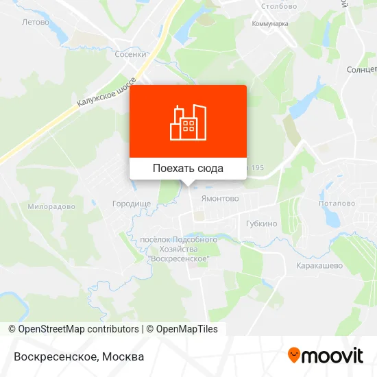 Карта Воскресенское