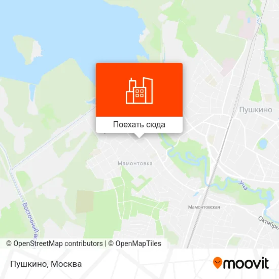 Карта Пушкино