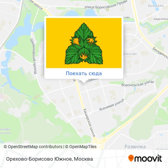 Карта Орехово-Борисово Южное