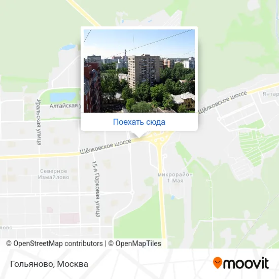 Карта Гольяново