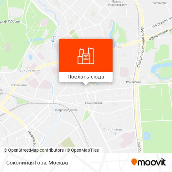 Карта соколиная гора район москва